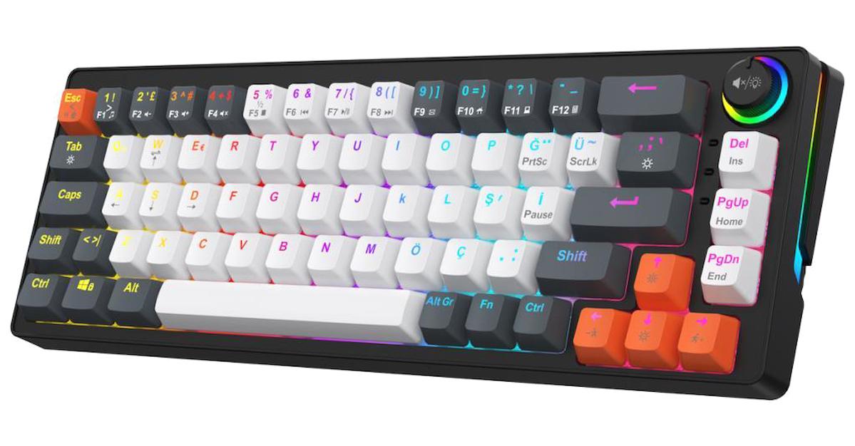 Blueforce Türkçe Q RGB Red Switch Kablolu Siyah Mekanik Gaming Klavye