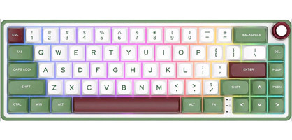 Royal Kludge R65 Q RGB 66 Tuşlu Kablolu Beyaz Mekanik Gaming Klavye