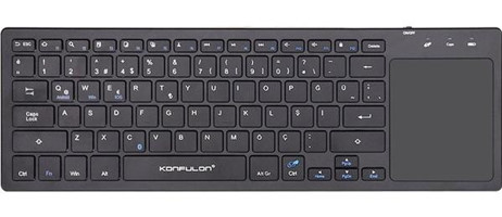Konfulon V7 Türkçe Q Siyah Klavye