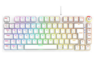 Rampage Enıgma 75 Türkçe Q RGB 82 Tuşlu Red Switch Kablolu Beyaz Mekanik Gaming Klavye