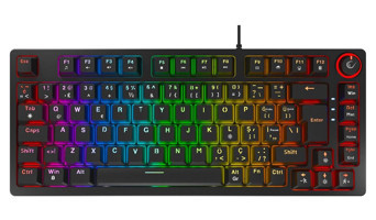 Rampage Enıgma 75 Türkçe Q RGB Red Switch Kablolu Siyah Mekanik Gaming Klavye