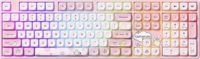 Akko 5108B Plus İngilizce Q RGB 108 Tuşlu Kablosuz Pembe Mekanik Gaming Klavye