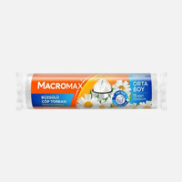 Macromax Papatya Kokulu Büzgülü Orta Boy 55x60 cm Çöp Poşeti 15 Adet Beyaz
