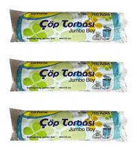 Canhome Jumbo Boy 80x110 cm Çöp Poşeti 3x10 Adet Mavi