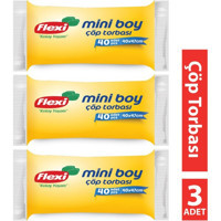 Flexi Orta Boy 50x60 cm Çöp Poşeti 3x20 Adet Mavi