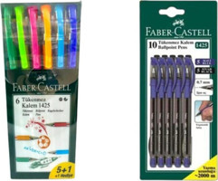 Faber-Castell Plastik 7 Renkli 12'li Tükenmez Kalem Seti