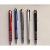 Steelpen 1404 Metal Tek Renkli Mavi 5'li Tükenmez Kalem Seti