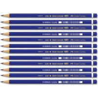 Faber-Castell 12'li Mercan Köşeli Siyah 2B Kurşun Kalem Seti