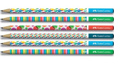 Faber-Castell 6'lı Yuvarlak Siyah 2B Kurşun Kalem Seti