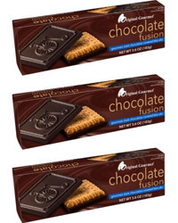 Original Gourmet Chocolate Fusion Bitter Çikolatalı Bisküvi 3x102 gr