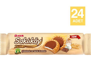 Ülker Saklıköy Çikolatalı Bisküvi 24x86 gr