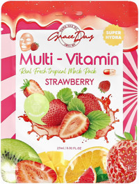Grace Day Multi-Vitamin Strawberry Kağıt Yüz Maskesi 27 ml