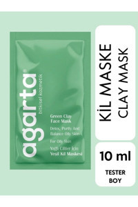 Agarta Green Killi Nemlendirici Krem Yüz Maskesi 10 ml