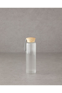 English Home Plastik Kapaklı Cam Sürahi 550 ml