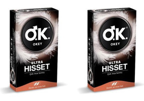 Okey Ultra Hisset Vanilyalı Aromalı Ultra İnce Prezarvatif 2x10'lu