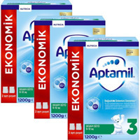 Aptamil Tahılsız Organik Probiyotikli 3 Numara Devam Sütü 3x1.2 kg
