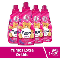 Yumoş Extra Konsantre Orkide 60 Yıkama Yumuşatıcı 4x1.4 lt