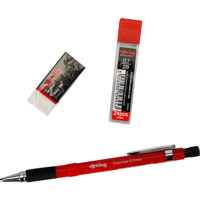 Rotring Visumax Silgili Plastik Neon Kırmızı 0.7 mm Uçlu Versatil Kalem Seti