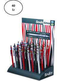 Scrikss Simo Color Metal Metalik Renkli 0.5 mm - 0.7 mm Uçlu Versatil Kalem 40 Adet