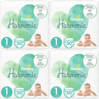 Prima Pampers Harmonie 1 Numara Organik Göbek Oyuntulu Cırtlı Bebek Bezi 4x50'li