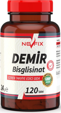 Nevfix Demir Bisglisinat Vitamin 120 Tablet