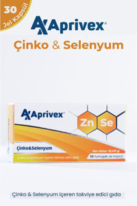 Aprivex Çinko Selenyum Vitamin 30 Kapsül