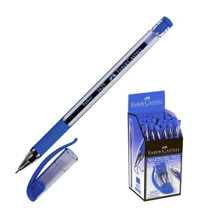 Faber-Castell 1425 Plastik Tek Renkli 0.7 mm İğne Uçlu Mavi 50'li Tükenmez Kalem