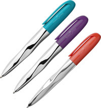 Faber-Castell N'Ice Pen Krom 3 Renkli 1.0 mm Çok Renkli 3'lü Tükenmez Kalem