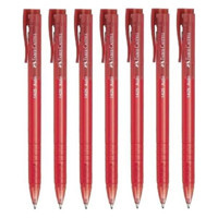 Faber-Castell 1425 Auto Plastik Tek Renkli 1.0 mm Kırmızı 7'li Tükenmez Kalem