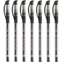 Faber-Castell 1425 Plastik Tek Renkli 0.7 mm İğne Uçlu Siyah 7'li Tükenmez Kalem
