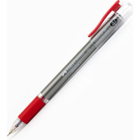Faber-Castell SpeedX Plastik Tek Renkli 0.7 mm İğne Uçlu Kırmızı Tükenmez Kalem
