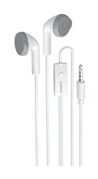Sunix Sx09 Silikonsuz Mikrofonlu 3.5 mm Jak Kablolu Kulaklık Gri
