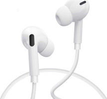 Winex Gfz Hf05 Silikonsuz Mikrofonlu 3.5 mm Jak Kablolu Kulaklık Beyaz