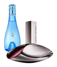 Calvin Klein Euphoria-Davidoff Cool Water İkili Kadın Parfüm Seti EDT