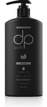 DP Daily Perfection Mentol Dökülme Karşıtı Normal Saçlar İçin Tuzsuz Keratin Unisex Şampuan 500 ml