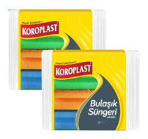 Koroplast Oluklu 2x8'li Bulaşık Süngeri
