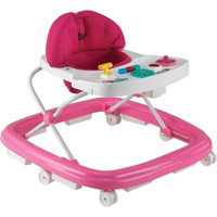 Baby Hope 216 10 Tekerlekli 3 Kademeli Oyuncaklı Sallanan Müzikli Örümcek Yürüteç Pembe