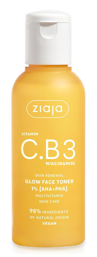 Ziaja Glow Vitamin C.b3 Niacinamide Tüm Ciltler İçin Aha+Pha Gözenek Sıkılaştırıcı Losyon Tonik 120 ml