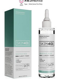 Skin401 %2 Salisilik Asitli Karma Ciltler İçin Bha Gözenek Sıkılaştırıcı Yüz Temizleyici Likit Tonik 200 ml