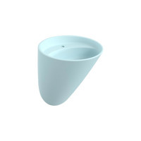 Bocchi Venezia Tekli 54 cm Seramik Tezgah Üstü Elips Lavabo Buz Mavi