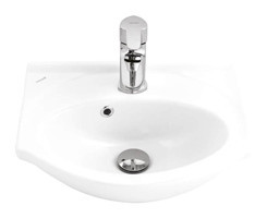 Creavit Etol Tekli 45 cm Seramik Tezgah Üstü Oval Lavabo Beyaz