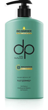 DP Daily Perfection Bio Barrier Nemlendirici Arındırıcı Kuru Saçlar İçin Tuzsuz Sülfatsız Keratin Parabensiz Unisex Şampuan 400 ml