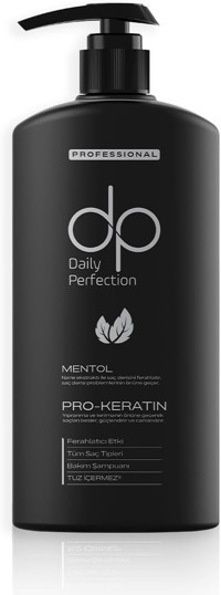 DP Daily Perfection Tüm Saçlar İçin Tuzsuz Keratin Mentol Unisex Şampuanı 425 ml