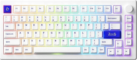 Akko Mod 007B İngilizce Q RGB Switch Kablosuz Beyaz Mekanik Gaming Klavye