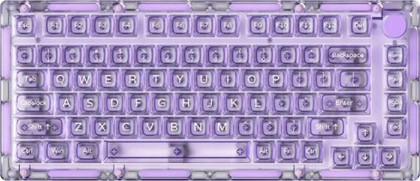 Akko Monsgeek Ice75 İngilizce Q RGB Switch Kablosuz Mor Mekanik Gaming Klavye