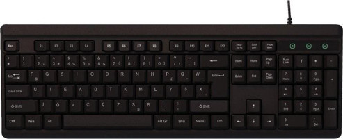 Everest KB-741F Türkçe Q 104 Tuşlu Switch Kablolu Siyah-Gri Normal Klavye