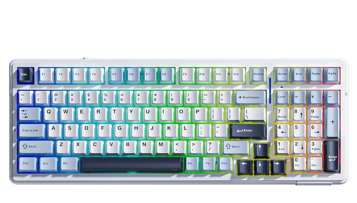 Aula F99 Türkçe Q RGB Wireless 87 Tuşlu Switch Kablosuz Lacivert Mekanik Gaming Klavye
