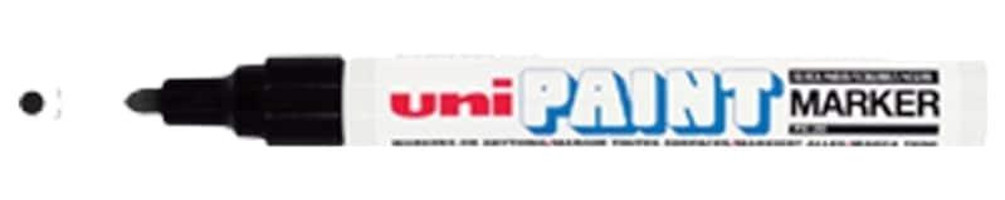 Uni PX-20 12'li Doldurulabilir Silinebilir Siyah Tahta Kalemi Seti
