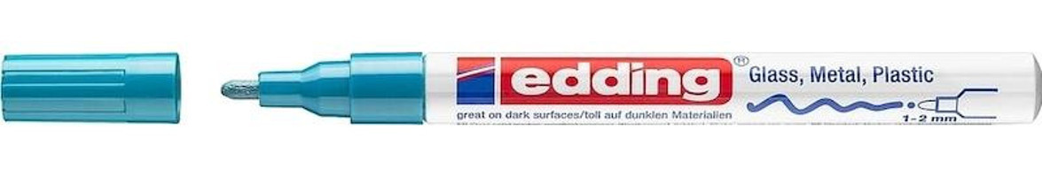 Edding 751 Standart Silinebilir Açık Mavi Tahta Kalemi