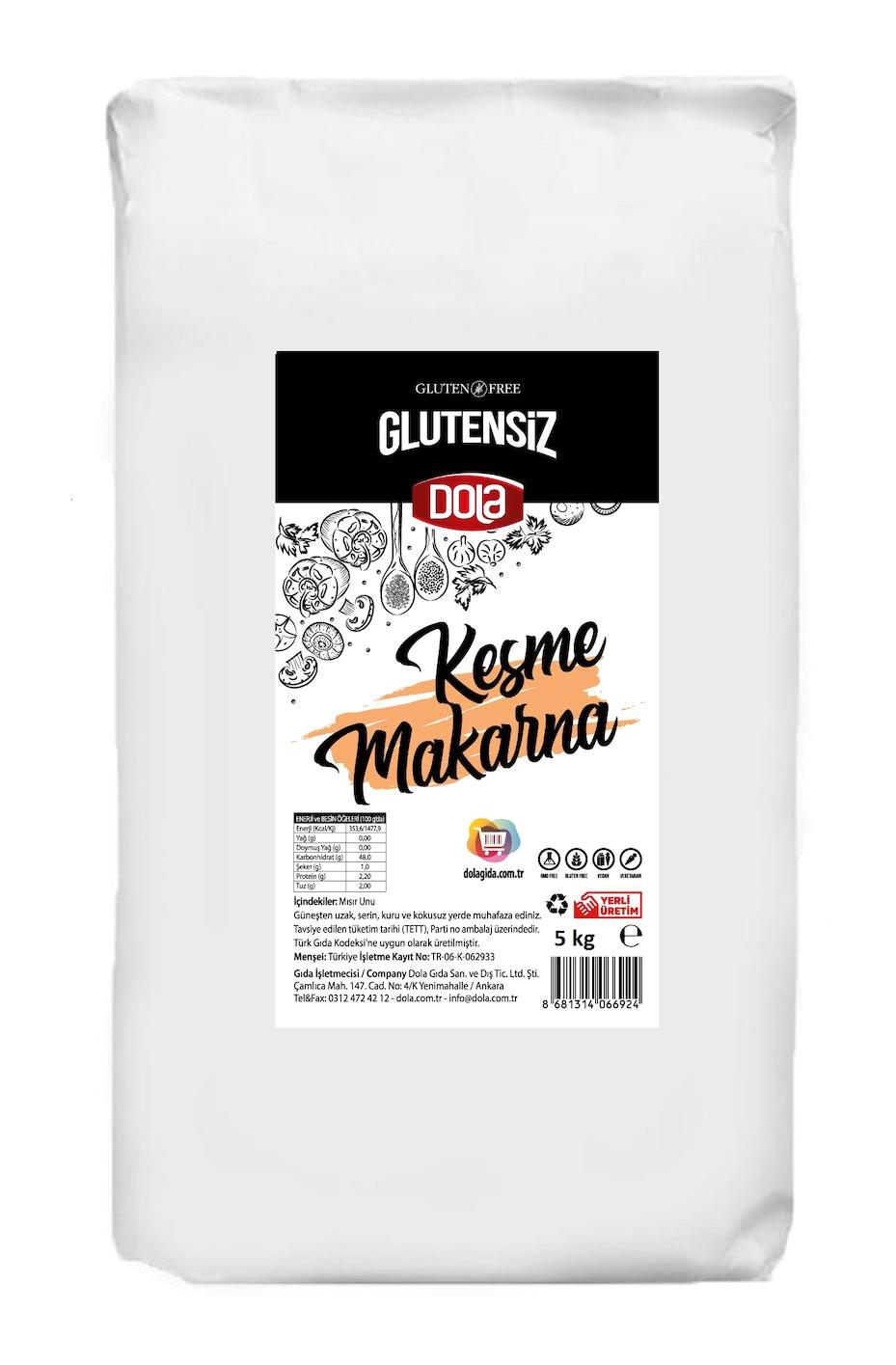 Dola Glutensiz Kesme Makarna 5 kg